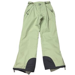 Nordica N-Tech 8000 Series Light Green Ski Snow Pants Women’s Large Waterproof